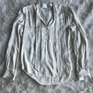 Express animal print pattern tie top